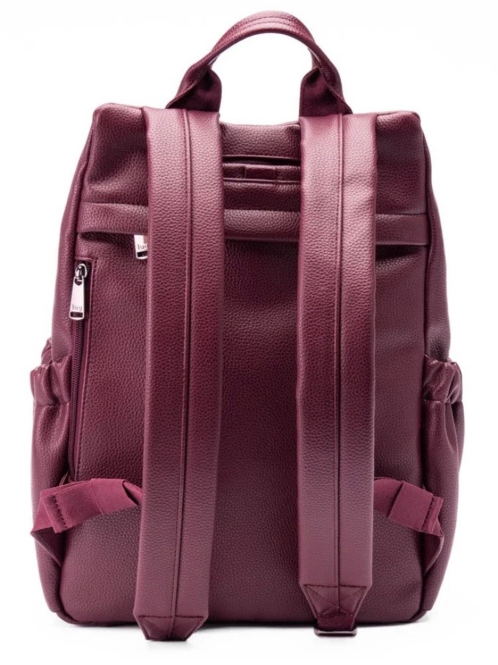 Lug Hatchback Classic Vegan Leather Backpack- Wine color NWOT - Picture 3 of 14